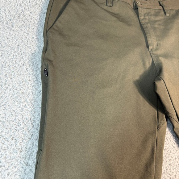 BYLT Premium Basics Everyday Pant 2.0 Mens 2XL 37x30 Green Slim Fit Stretch - Picture 2 of 12